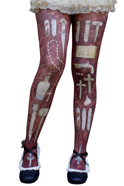 Van Helsing's Vampire Hunter Academy · Tights · Bordeaux