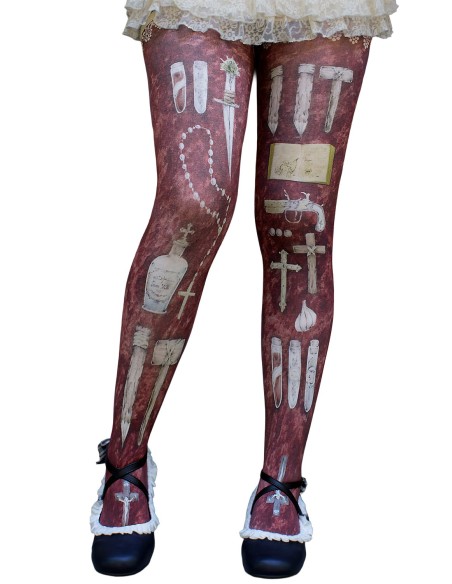 Van Helsing's Vampire Hunter Academy · Tights · Bordeaux
